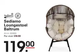 Sligro Sediamo Loungestoel Baltrum aanbieding