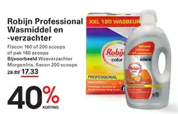 Sligro Robijn professional wasmiddel en verzachter aanbieding