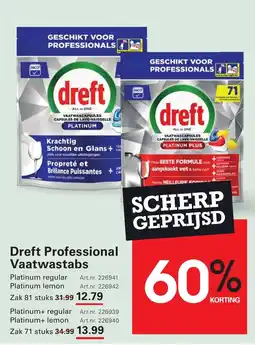 Sligro Dreft Professional Vaatwastabs aanbieding
