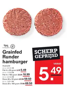Sligro Grainfed Runder hamburger aanbieding