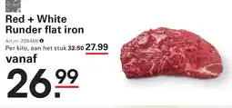 Sligro Red + White Runder flat iron aanbieding