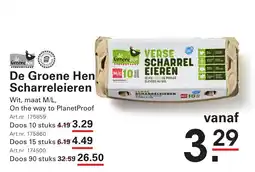 Sligro De Groene Hen Scharreleieren aanbieding
