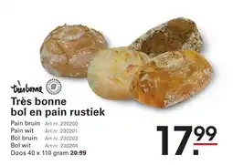 Sligro Très bonne bol en pain rustiek aanbieding