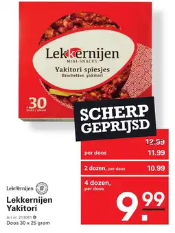 Sligro Lekkernijen Yakitori aanbieding