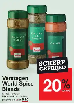 Sligro Verstegen World Spice Blends aanbieding