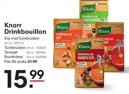 Sligro Knorr Drinkbouillon aanbieding