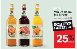 Sligro Van De Boom Bio Siroop aanbieding