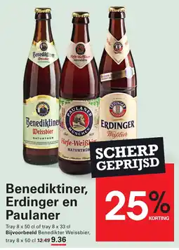 Sligro Benediktiner, Erdinger en Paulaner aanbieding