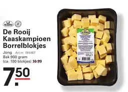 Sligro De Rooij Kaaskampioen Borrelblokjes aanbieding