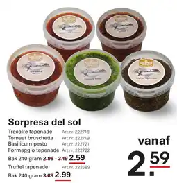 Sligro Sorpresa del Sol aanbieding