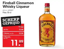 Sligro Fireball Cinnamon Whisky Liqueur aanbieding