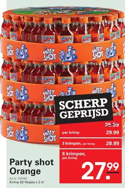 Sligro Party shot Orange aanbieding