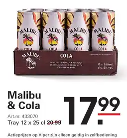Sligro Malibu & Cola aanbieding