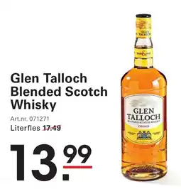 Sligro Glen Talloch Blended Scotch Whisky aanbieding