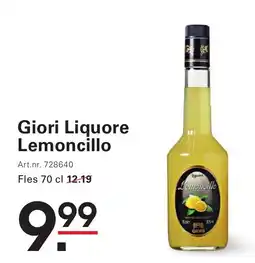 Sligro Giori Liquore Lemoncillo aanbieding