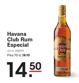 Sligro Havana Club Rum Especial aanbieding