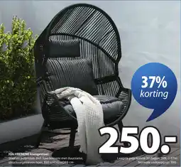 Jysk Halvrebene loungestoel aanbieding