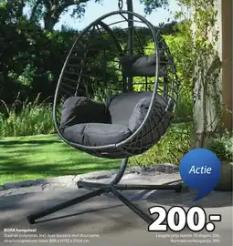 Jysk Bork hangstoel aanbieding