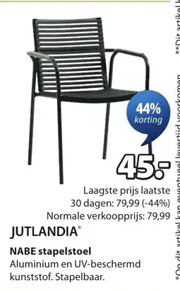 Jysk Jutlandia Nabe stapelstoel aanbieding