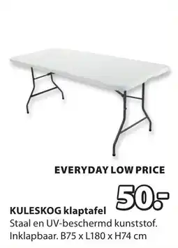 Jysk Kuleskog klaptafel aanbieding