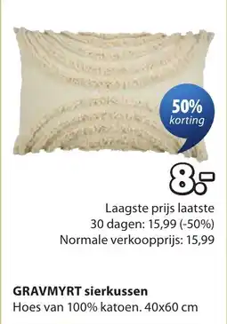Jysk Gravmyrt sierkussen aanbieding