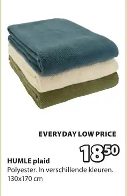 Jysk Humle plaid aanbieding