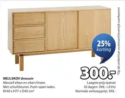 Jysk Mejlskov dressoir aanbieding