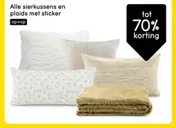 Leen Bakker Bekijk alle sierkussens en plaids met sticker aanbieding