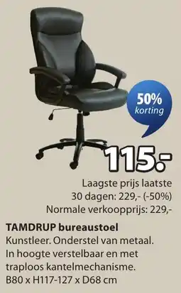 Jysk Tamdrup bureaustoel aanbieding