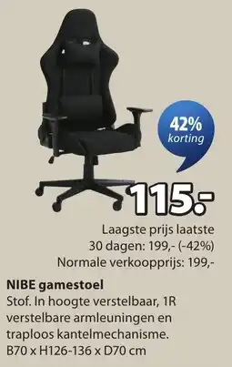 Jysk Nibe gamestoel aanbieding