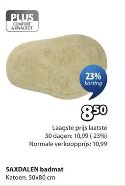 Jysk Saxdalen badmat aanbieding