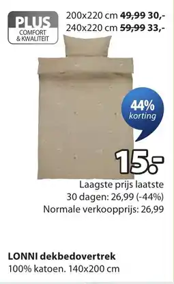 Jysk Lonni dekbedovertrek aanbieding