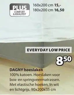 Jysk Dagny hoeslaken aanbieding