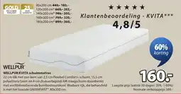 Jysk Wellpur Kvita schuimmatras aanbieding