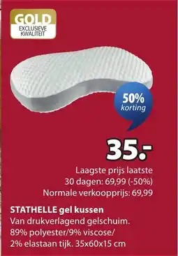 Jysk Stathelle gel kussen aanbieding
