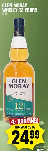 Super Dirck 3 Glen moray whisky 12 years aanbieding