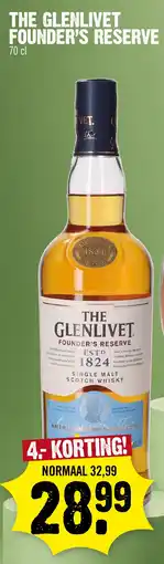 Super Dirck 3 The glenlivet founder's reserve aanbieding