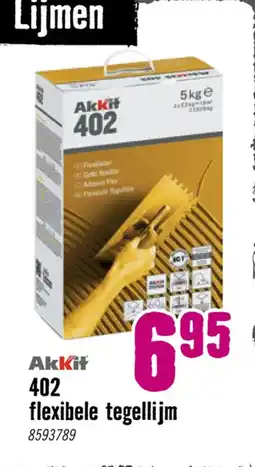 Hornbach Akkit 402 flexibele tegellijm aanbieding