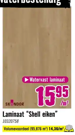 Hornbach SKANDOR Laminaat Shell eiken aanbieding