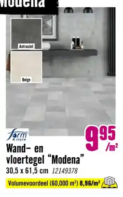 Hornbach Wand- en vloertegel Modena aanbieding