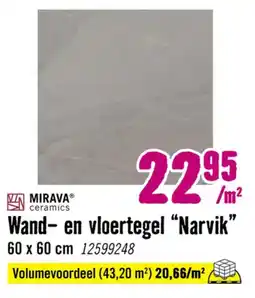 Hornbach MIRAVA ceramics Wand- en vloertegel Narvik aanbieding