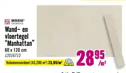 Hornbach MIRAVA ceramics Wand- en vloertegel Manhattan aanbieding