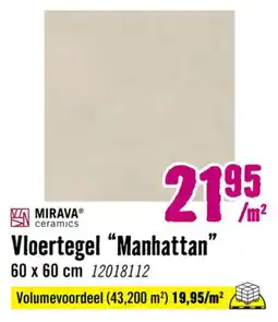 Hornbach MIRAVA ceramics Vloertegel Manhattan aanbieding
