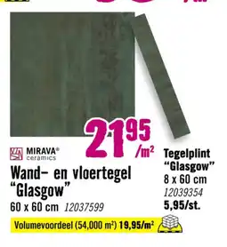 Hornbach MIRAVA ceramics Wand- en vloertegel Glasgow aanbieding
