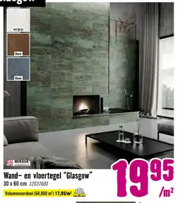 Hornbach MIRAVA ceramics Wand- en vloertegel Glasgow aanbieding