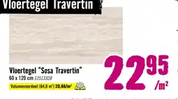 Hornbach Vloertegel Sosa Travertin aanbieding