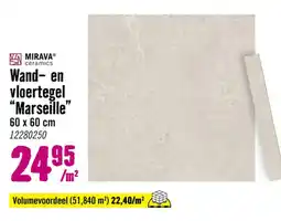 Hornbach MIRAVA ceramics Wand- en vloertegel Marseille aanbieding