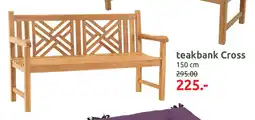 Deka Tuin teakbank Cross aanbieding