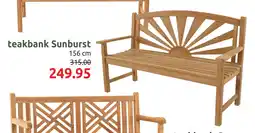 Deka Tuin teakbank Sunburst aanbieding