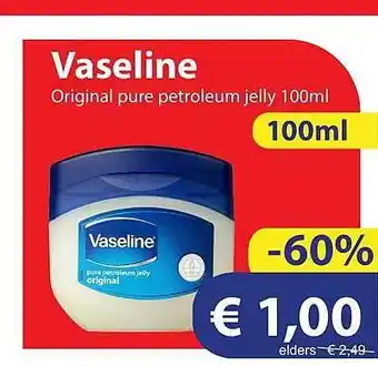 Die Grenze Vaseline Original Pure Petroleum Jelly 100ml aanbieding